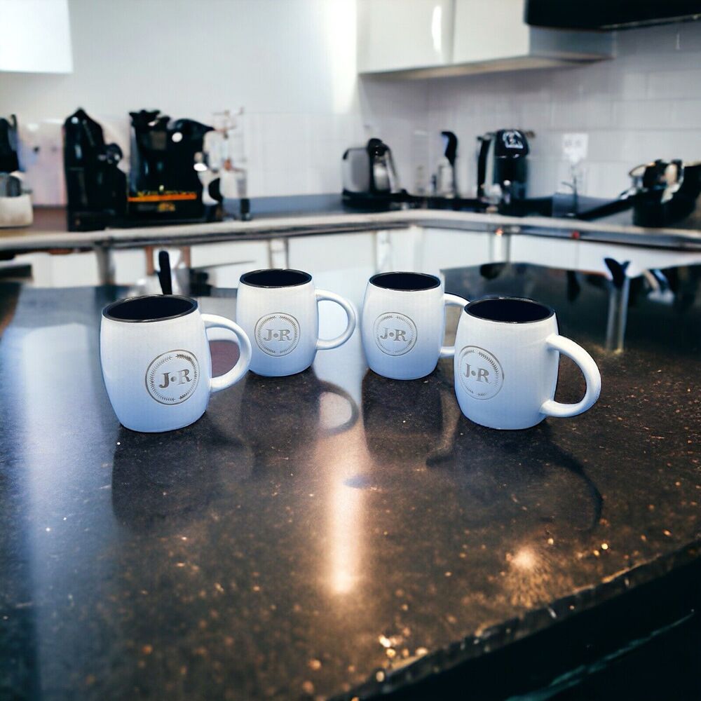 4 Brown JR J R Cigar Coffee Mugs‎ Cups. *Pre-Owned*